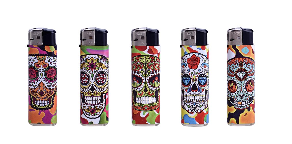 Accendino Prof Mexican Skull