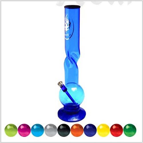 Acrilyc bong 40cm con ampolla vari colori