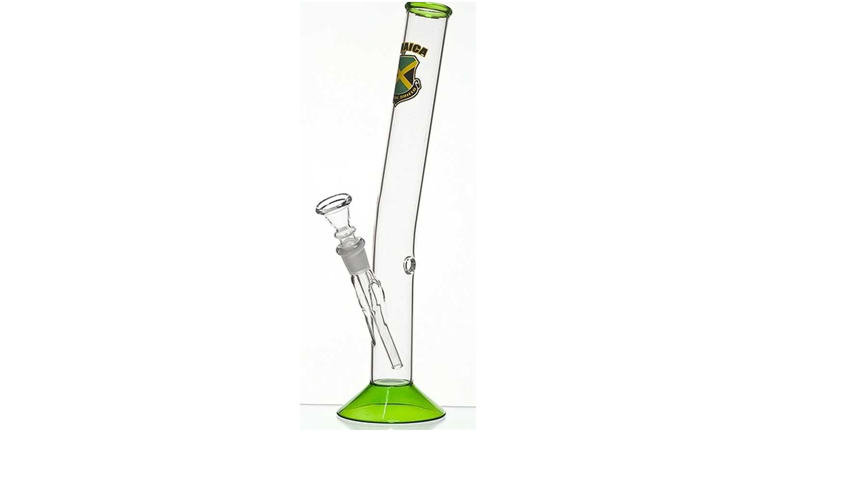Bong in vetro JAMAICA H: 32cm D: 34mm
