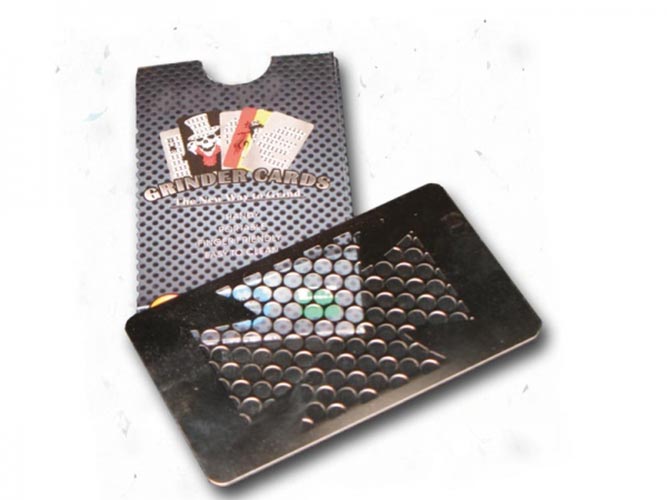 Grinder card alluminio