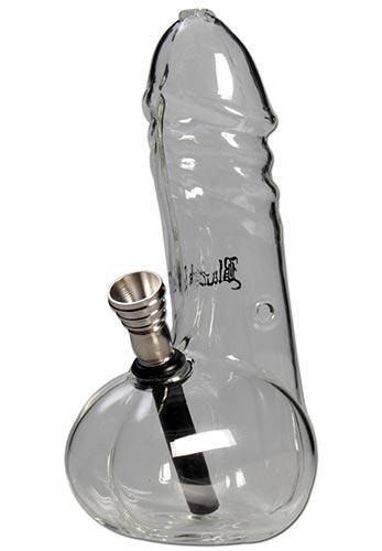 Bong Black Leaf Willy 17cm