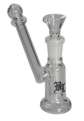 Black leaf Mini Pipa in vetro 13,5cm