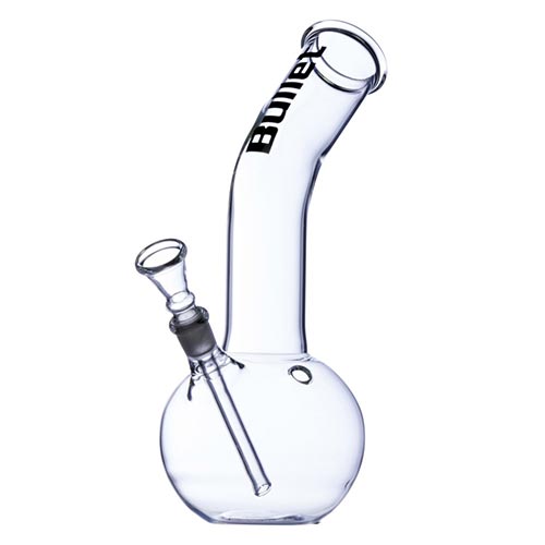 Bong in vetro con piega