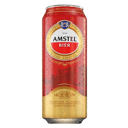 Lattina di birra rossa con segreto