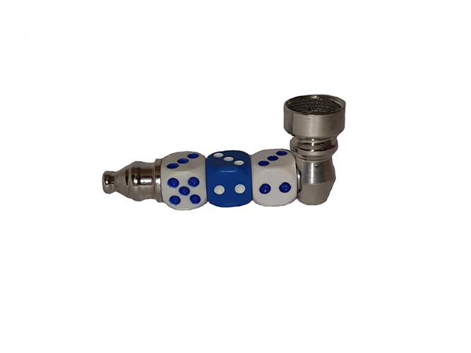 Pipa in Metallo Con Dadi 7 cm